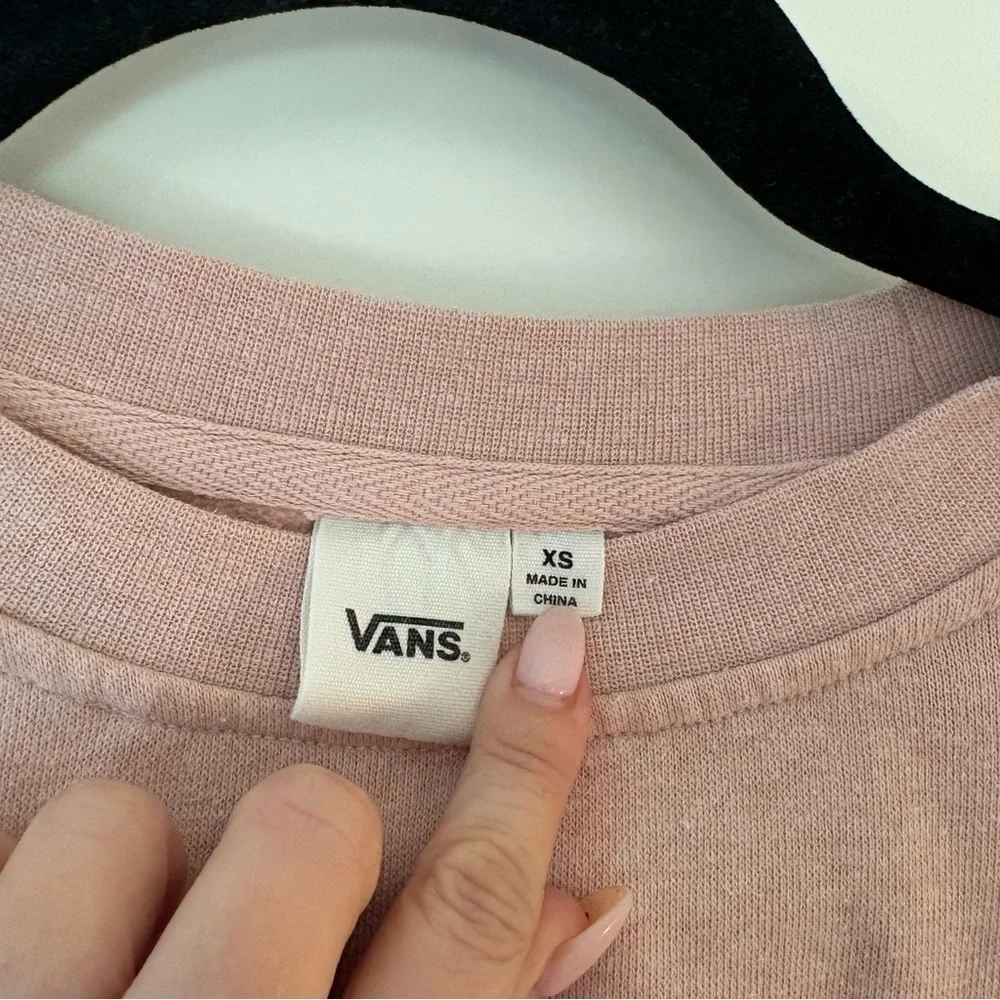 Vans Women's Light Pink Crew Neck Sweater - Picture 8 of 13